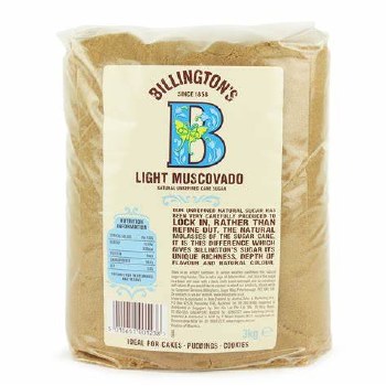 Billingtons Light Muscovado Sugar 3KG