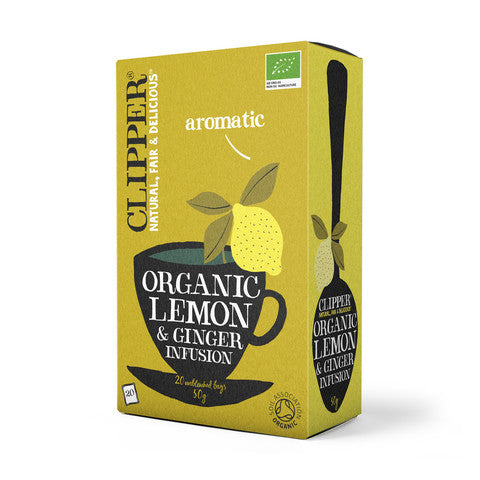 Clipper Organic Lemon & Ginger Tea Bags 20 bags