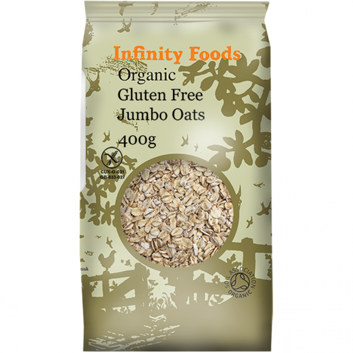 Infinity Foods Organic Gluten-free Jumbo Oatflakes 400g