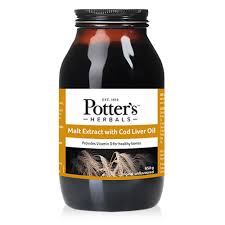 Potters Malt Extract with Cod Liver Oil 650g