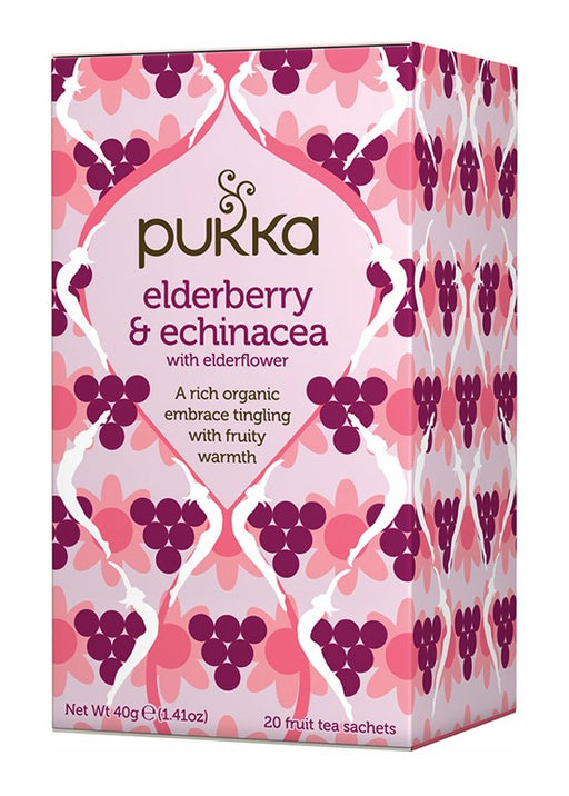 Pukka Elderberry & Echinacea Organic Herbal Tea 20 bags