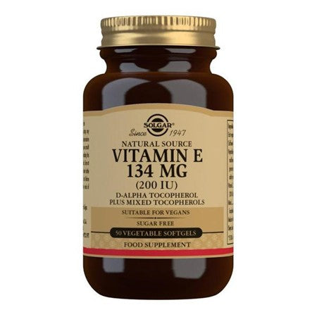 Solgar Vitamin E 134mg (200iu) 50 Vegetable Softgels