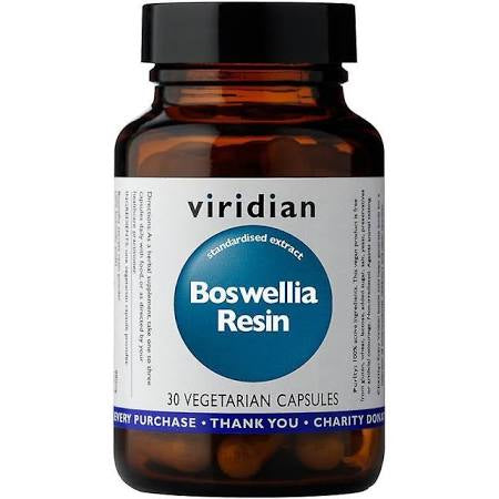 Viridian Boswellia Resin 30 Vcaps