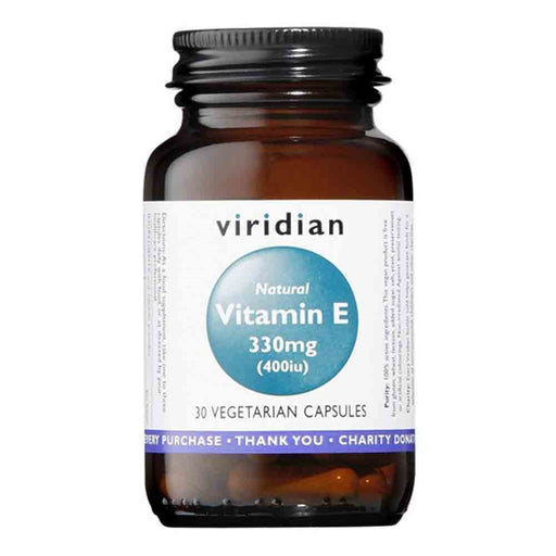 Viridian Natural Vitamin E 400iu 30 caps
