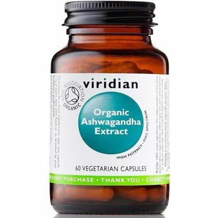 Viridian Organic Ashwagandha 60 Vcaps