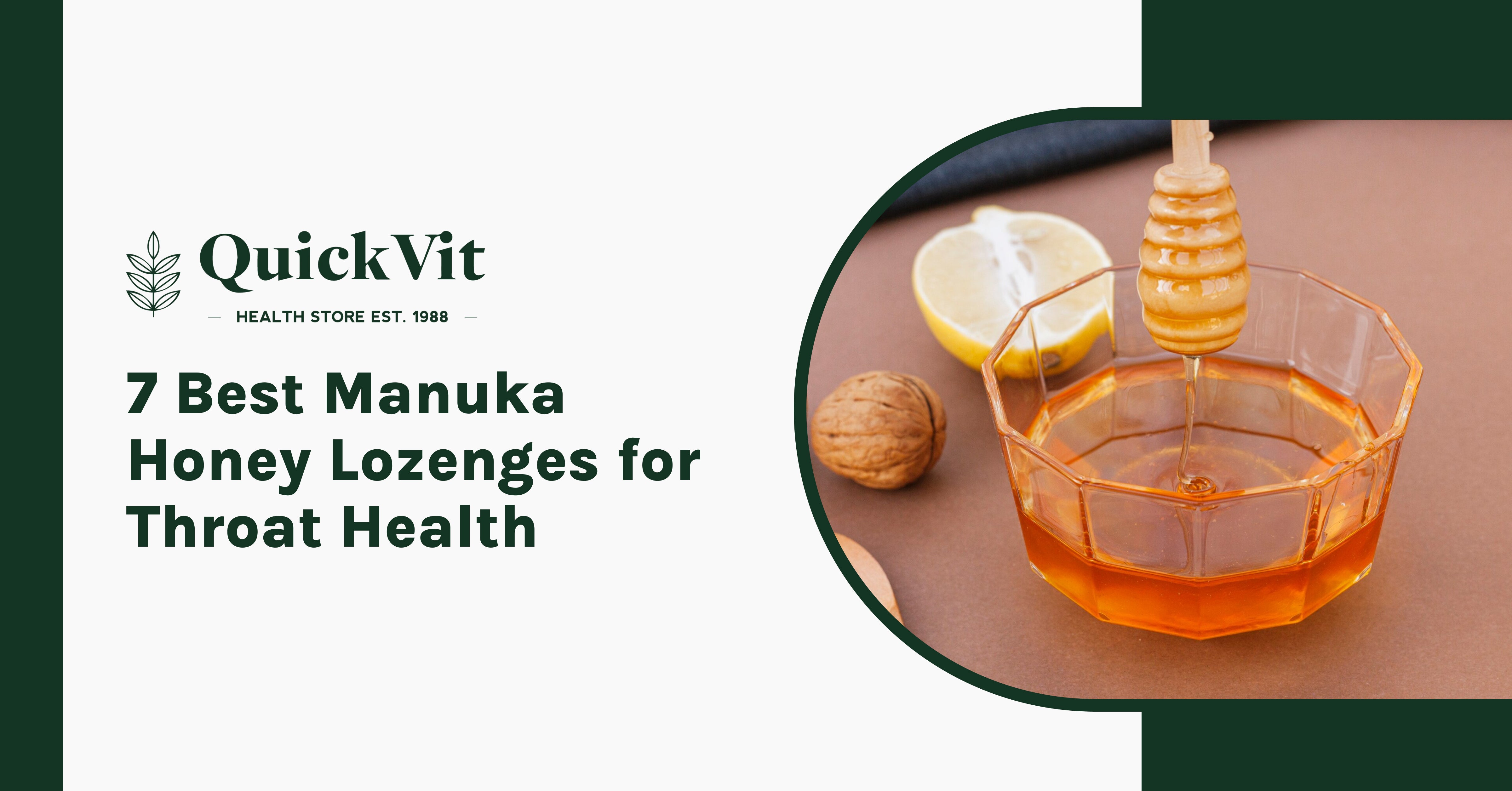 7 Best Manuka Honey Lozenges for Throat Health