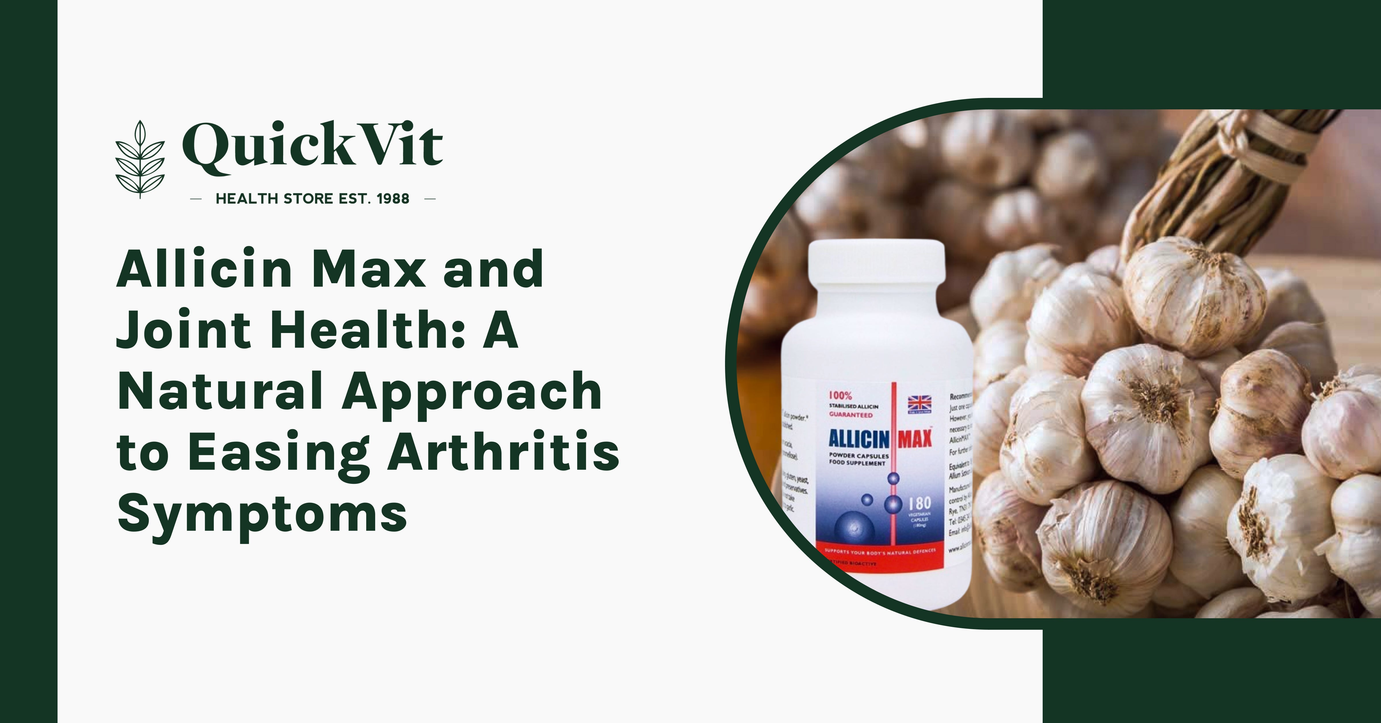 Allicin Max and Joint Health: A Natural Approach to Easing Arthritis Symptoms
