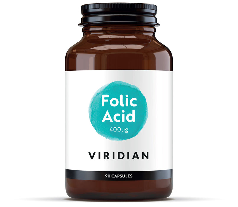 Viridian Folic Acid 400ug 90 Capsules