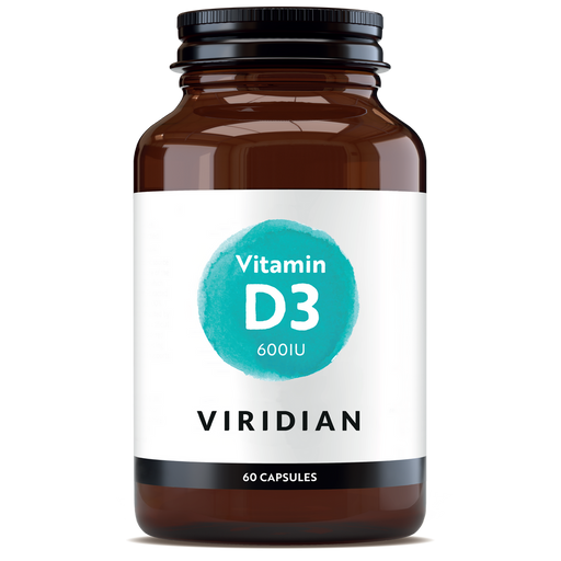Viridian Vitamin D3 600IU 60 Capsules