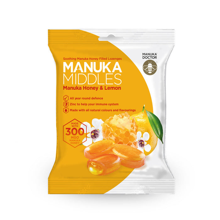 Manuka Doctor Middles Honey & Lemon Lozenges 100g