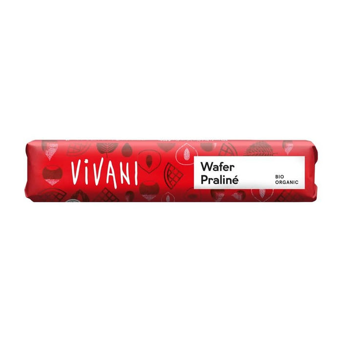 Vivani Wafer Praline chocolate bar 40g