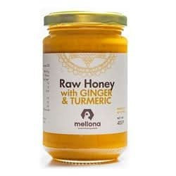 Mellona Raw Honey Ginger & Turmeric 400g