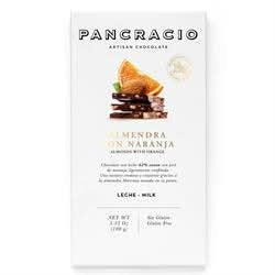 Pancracio Chocolate Almond & Orange Milk Chocolate 100g