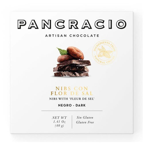 Pancracio Chocolate Cocoa Nibs Dark Choc Mini Bar 40g