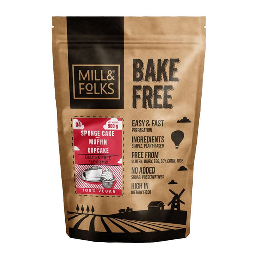 Mill & Folks Sponge Cake Muffin Cupcake Mix 900g