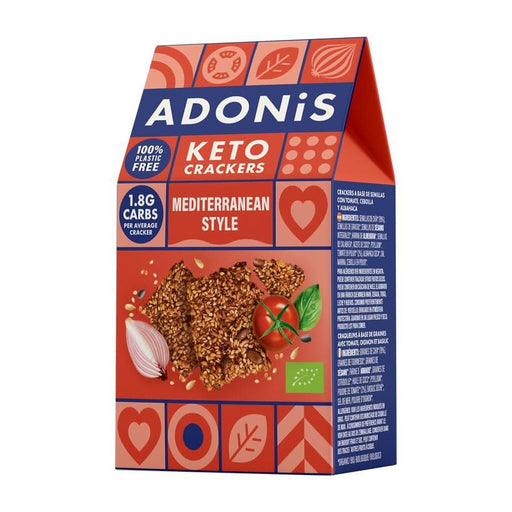 Adonis Keto Mediterranean Crackers 60g - Low Carb Plant-Based