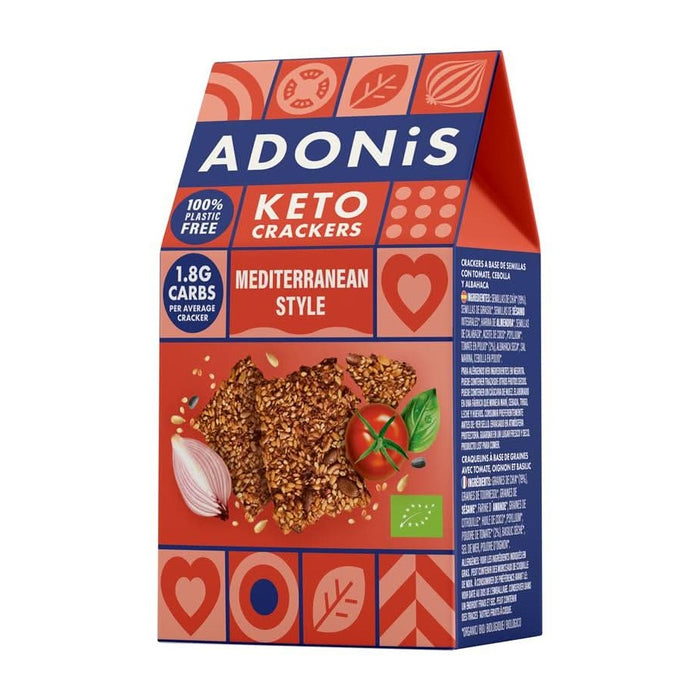 Adonis Keto Mediterranean Crackers 60g - Low Carb Plant-Based