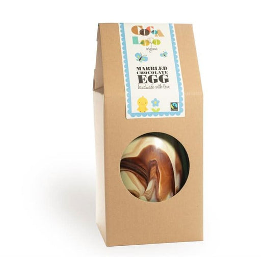 Cocoa Loco Marbled Chocolate Easter Egg & Buttons 225g