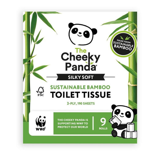 Cheeky Panda Silky Soft Bamboo Toilet Roll 9 Rolls