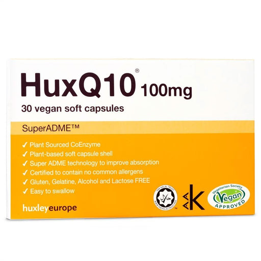 Huxley Europe HuxQ10 100mg Co Enzyme Q10 30 soft capsules