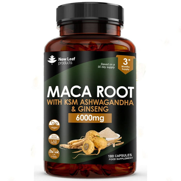 New Leaf Maca Root & Ginseng 180 Capsules