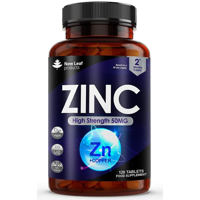 New Leaf Zinc Citrate 50mg 120 Tablets
