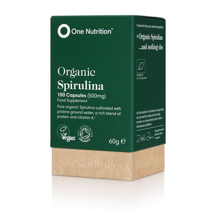 One Nutrition Spirulina 500mg 100 Capsules