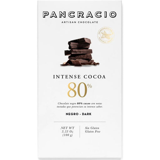 Pancracio Chocolate Dark Chocolate 80% Bar 100g