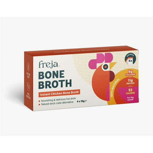 Freja Instant Bone Broth Chicken 4x15g Sachets