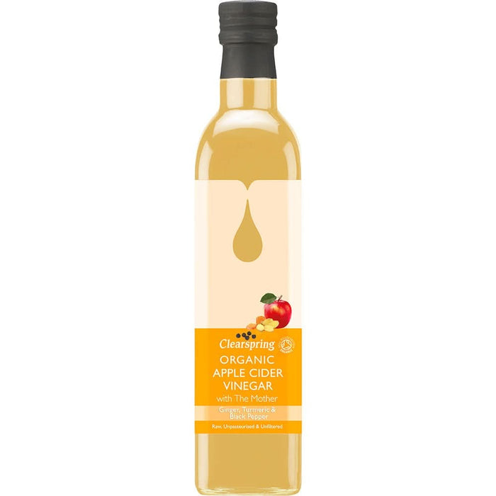 Clearspring Organic Apple Cider Vinegar Ginger & Turmeric 500ml