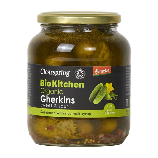Clearspring Demeter Organic Gherkins Sweet & Sour 680g