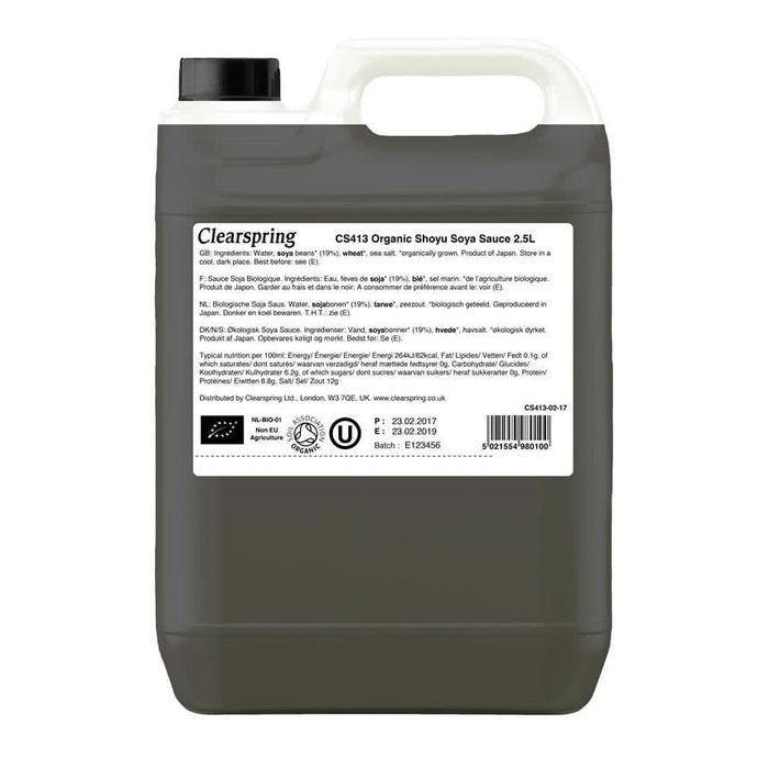 Clearspring Organic Shoyu Soya Sauce 2.5L