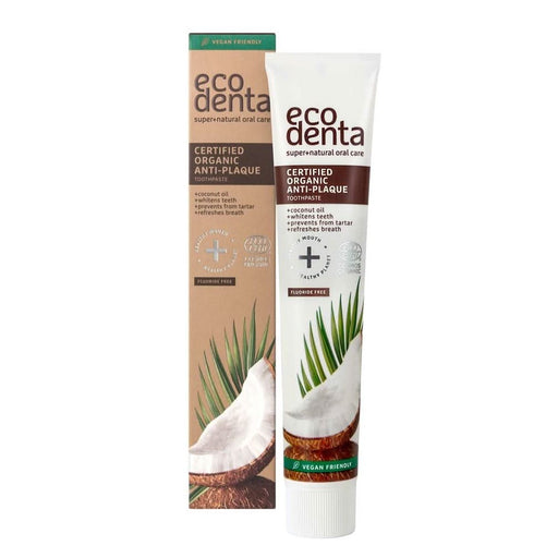 Ecodenta Toothpaste Organic Anti-Plaque with Coconut Oil 75ml