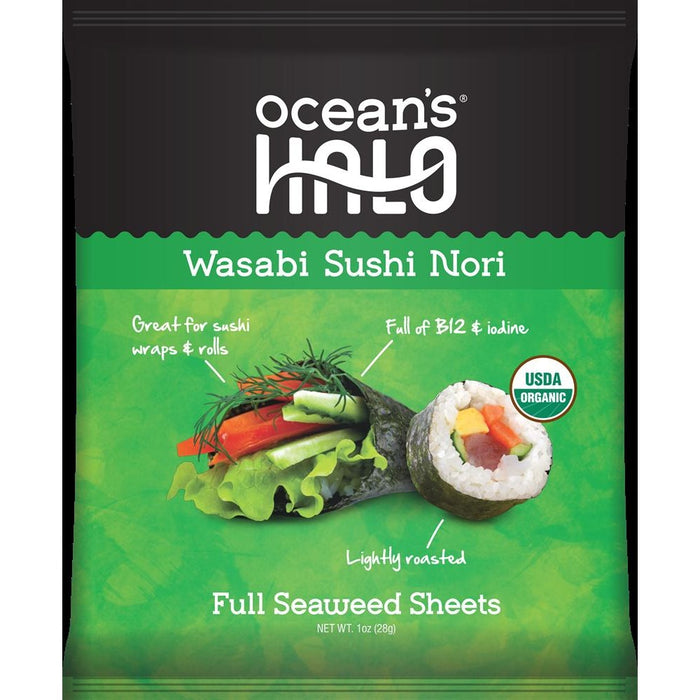 Ocean's Halo Wasabi Sushi Nori 12g