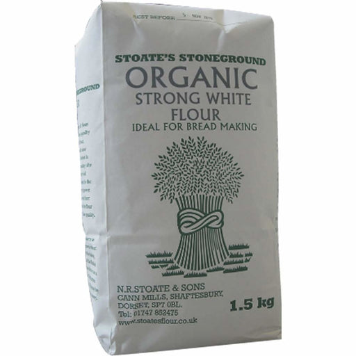 Stoates Flour Organic Stoneground Strong White Bread Flour 1.5k