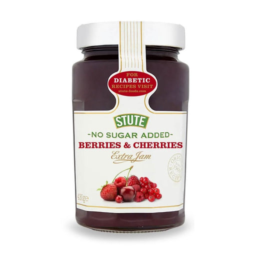 Stute Berries & Cherries Jam No Sugar Added 430g