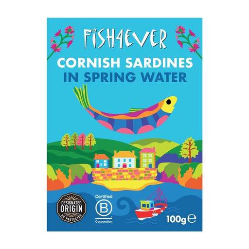 Fish4Ever Cornish Sardines in Water 100g