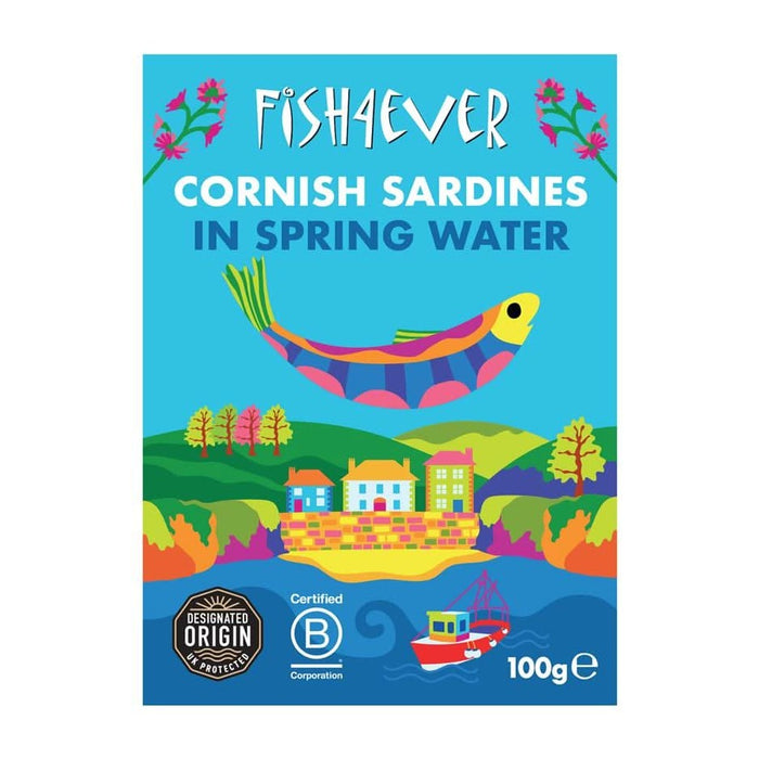 Fish4Ever Cornish Sardines in Water 100g