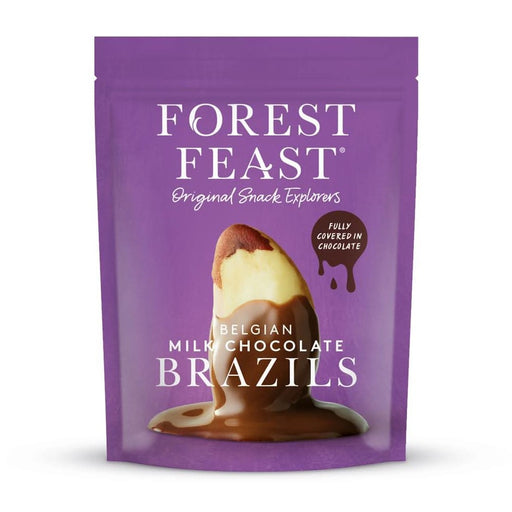 Forest Feast Belgian Milk Choc Brazils 120g