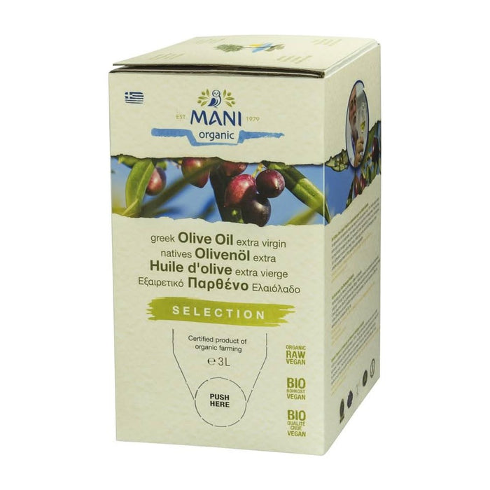 Mani Organic Extra Virgin Olive Oil 3L