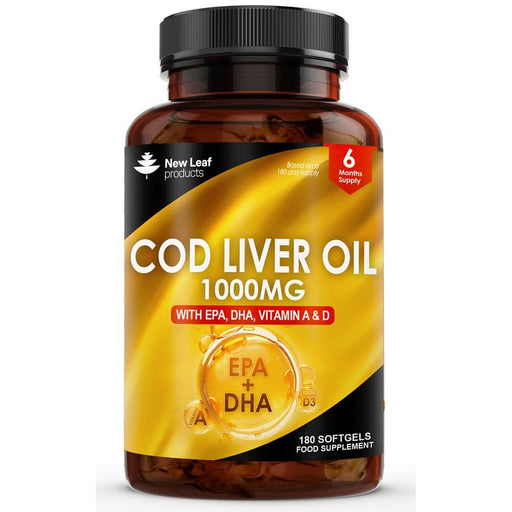 New Leaf Cod Liver 1000mg 180 Capsules