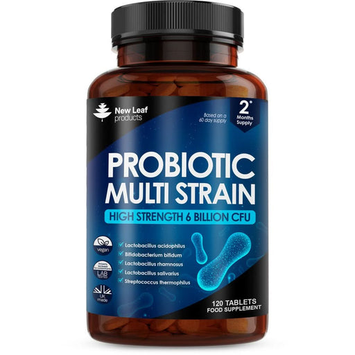 New Leaf Probiotic Multi-Strain Digestive & Gut Health 120 Tablets
