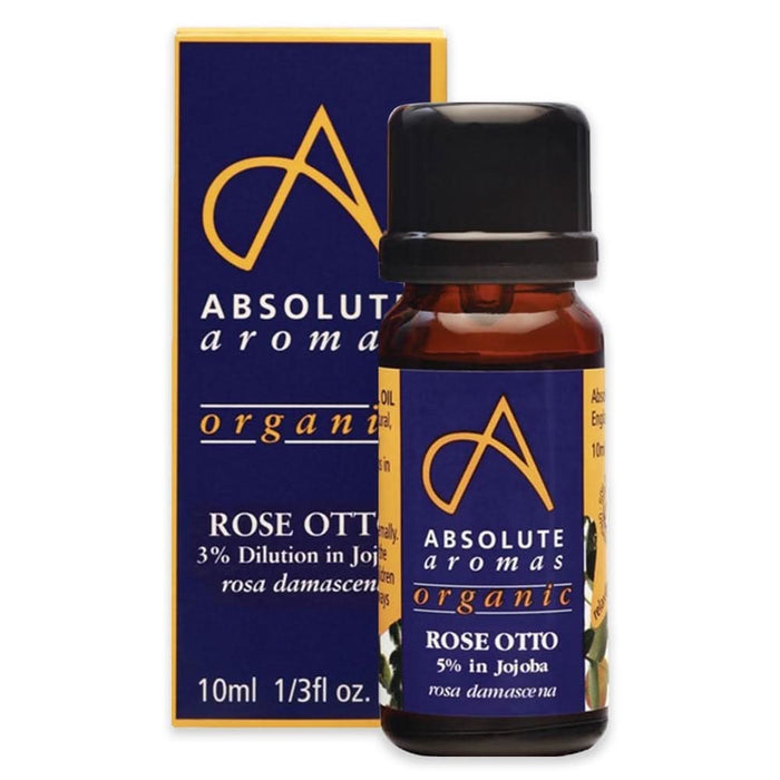 Organic Rose Otto 3% Essential Oil in Jojoba - Absolute Aromas