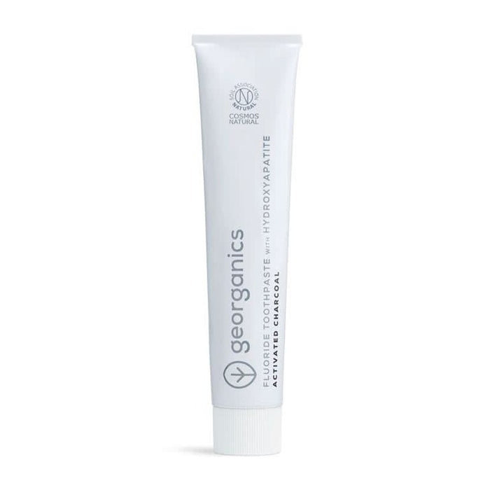 Georganics Toothpaste with Hydroxyapatite Charcoal with Flouriude 75ml