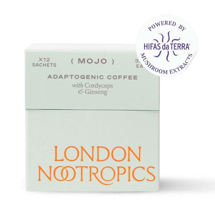 London Nootropics Mojo Adaptogenic Coffee with Cordyceps and Ginseng 12 sachets