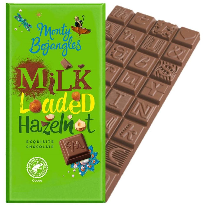 Monty Bojangles Rainforest Alliance Loaded Hazelnut Bar 150g