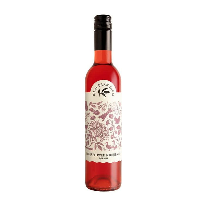 Bush Barn Farm Cordial Elderflower & Rhubarb 500ml