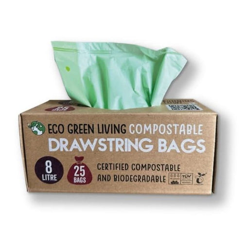 Eco Green Living 8L Drawstring Bin Liner 25 Bags