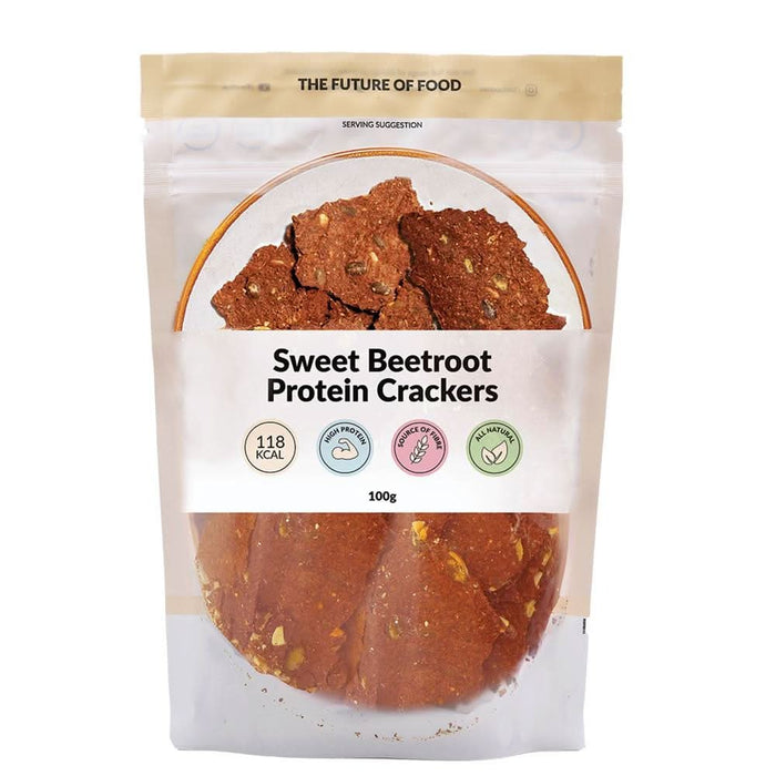 Foodhak Crackers Sweet Beetroot Protein 100g