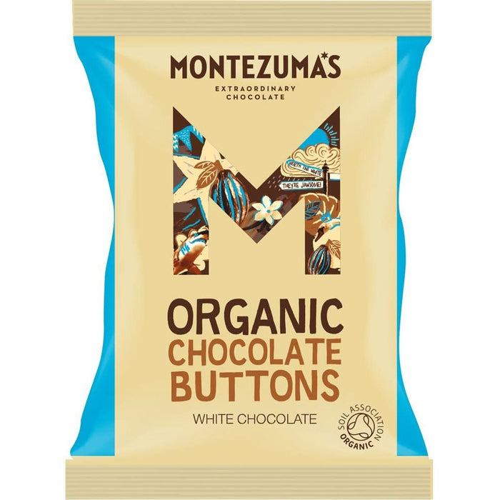 Montezumas Organic White Chocolate Button 120g